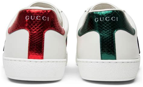 gucci ace embroidered snake 